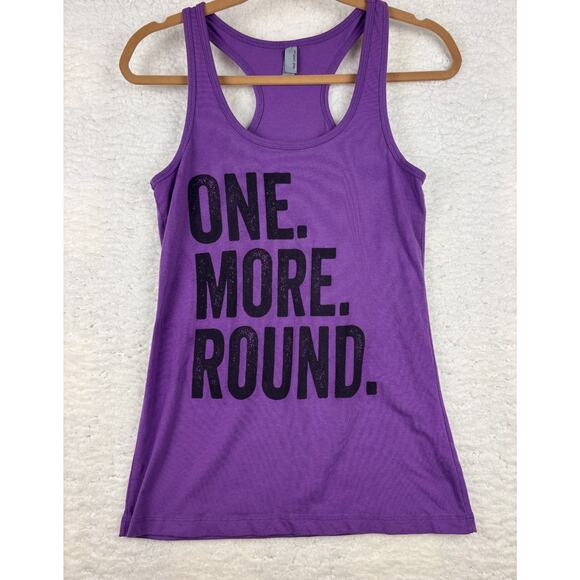 2-Piece Workout Set L Tank + Leggings “One More Round” Yoga Gym Athleisure - Picture 9 of 13